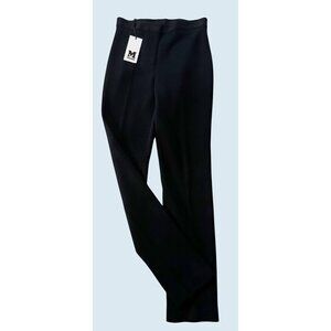 MISSONI Black Wool Blend Mid Rise Trouser Pants Size 2 NEW NWT